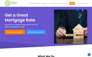 evolutionhomemortgage.com screenshot