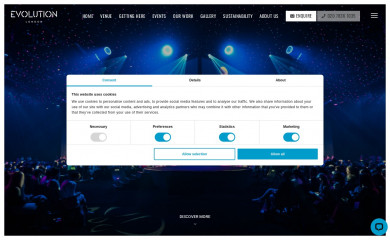 evolutionlondon.com screenshot