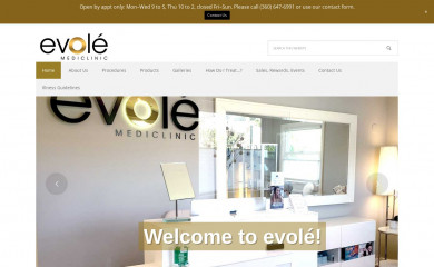 evolemediclinic.com screenshot