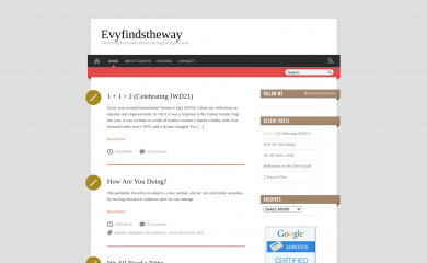 evyfindstheway.com screenshot