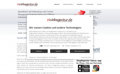ewebagentur.de screenshot
