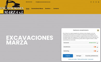 excavacionesmarza.com screenshot