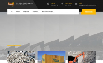 excavacionesserra.com screenshot