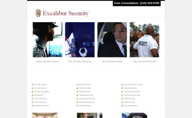 excalibur-security.com screenshot
