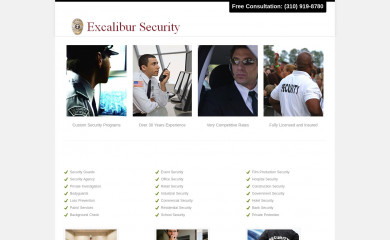 excalibur-security.com screenshot