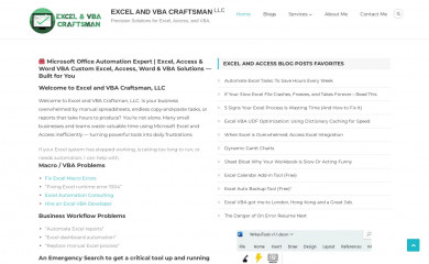 excelandvbacraftsman.com screenshot