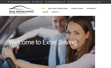 exceldrivingschool.co.uk screenshot