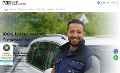 excellent-unfallgutachten.de screenshot