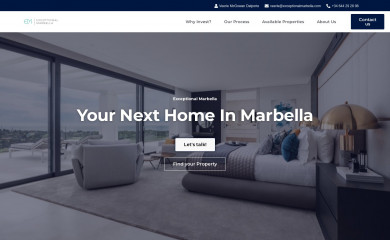 exceptionalmarbella.com screenshot