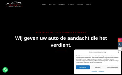 exclusivecarwashdetailing.nl screenshot
