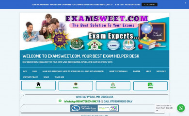 examsweet.com screenshot