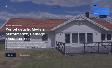 exactcarpentry.com screenshot