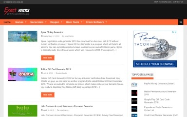 exacthacks.com screenshot