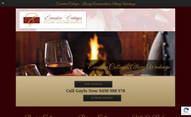 executivecottages.com.au screenshot