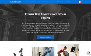 exercisebike.ca screenshot