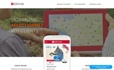 exocep.fr screenshot