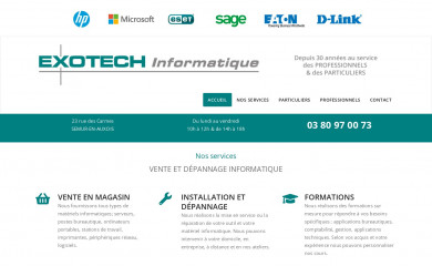 exotech-info.fr screenshot