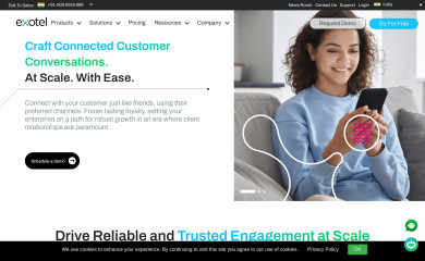 http://exotel.com screenshot