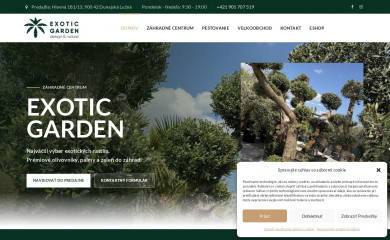 exoticgarden.sk screenshot