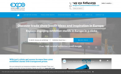 expoexhibitionstands.com screenshot