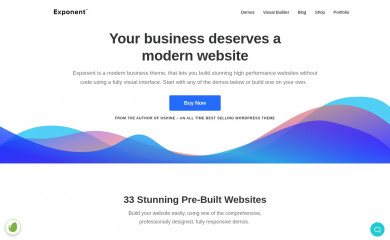 https://exponentwptheme.com/ screenshot