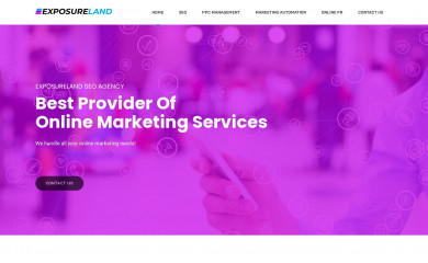 exposureland.com screenshot