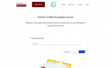 expresstranslator.com.au screenshot