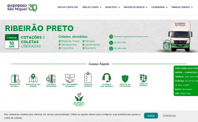 expressosaomiguel.com.br screenshot