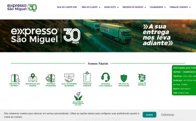 expressosaomiguel.com.br screenshot
