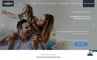 exterminationchomedey.com screenshot