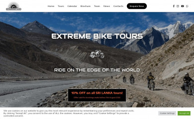 extremebiketours.com screenshot