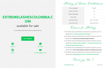 extremelashescolombia.com screenshot