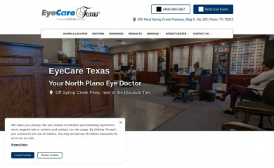 eyecaretexas.com screenshot