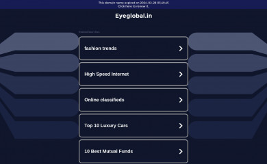 eyeglobal.in screenshot
