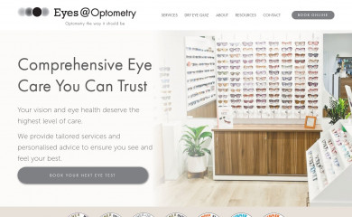 eyesatoptometry.com.au screenshot
