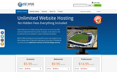 ez-web-hosting.com screenshot