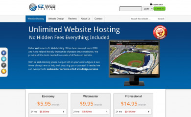 ez-web-hosting.com screenshot