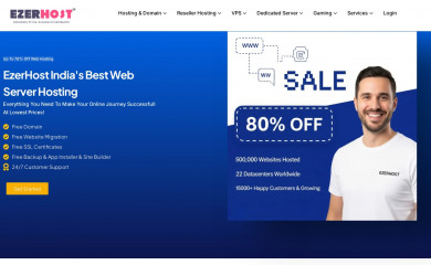 ezerhost.com screenshot