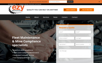 ezymechanical.com.au screenshot