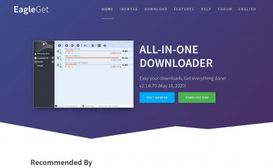 eagleget.com screenshot