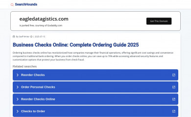 eagledatagistics.com screenshot