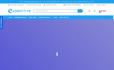 eaddictive.in screenshot