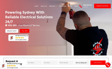 easelectrical.com.au screenshot