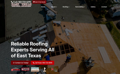 easttexasroofworks.com screenshot