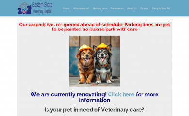easternshorevet.com.au screenshot
