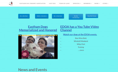 easthamdog.org screenshot