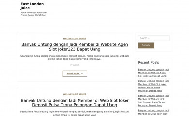 eastlondonjuice.com screenshot