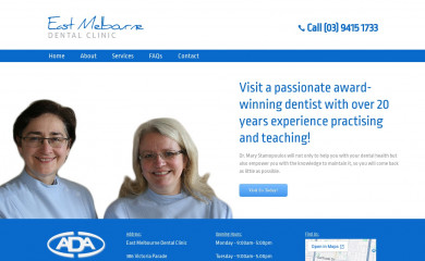 eastmelbournedentalclinic.com.au screenshot