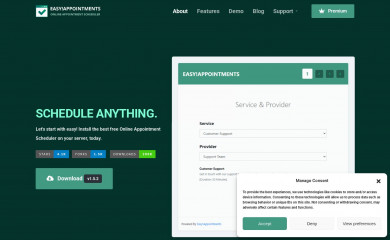 easyappointments.org screenshot