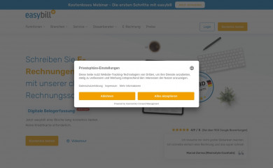easybill.de screenshot